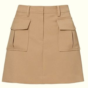 Theory Military Mini skirt khaki